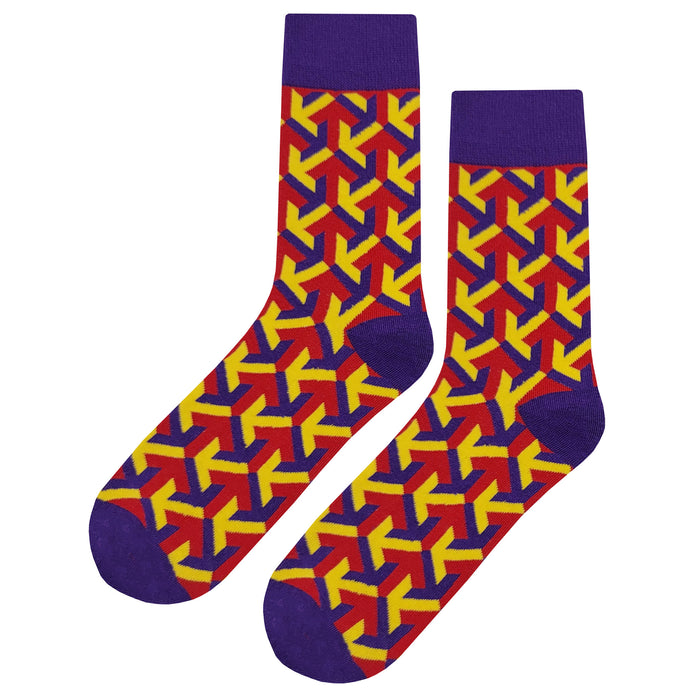 Bright Arrow Pattern Socks Sockfly 1