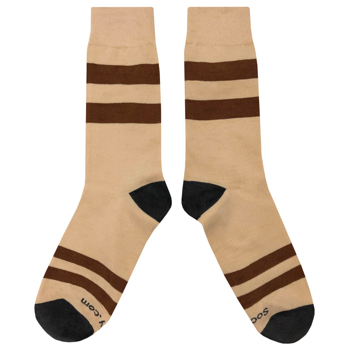 Brown Stripe Socks Sockfly 2
