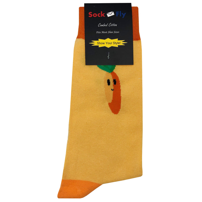 Carrot Face Socks Sockfly 4