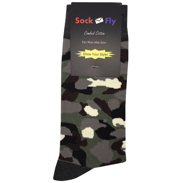 Dark Camouflage Socks Sockfly 4