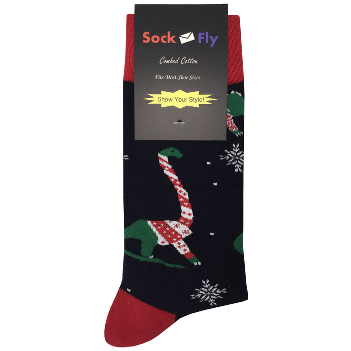 Dino Christmas Sweater Socks Sockfly 4