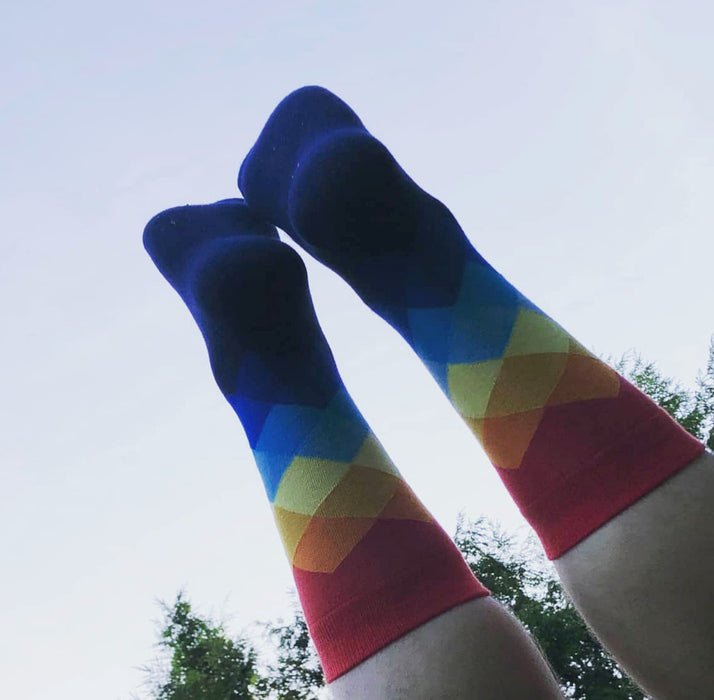 Fun Color Socks In The Sky