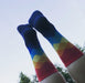 Fun Color Socks In The Sky