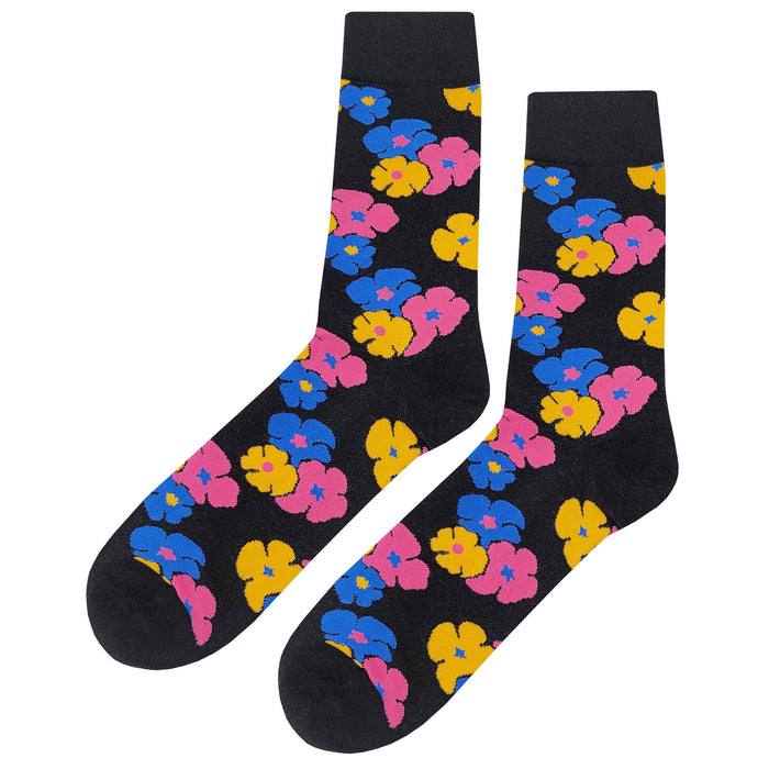 Fun Hawaiian Flower Socks Sockfly 1
