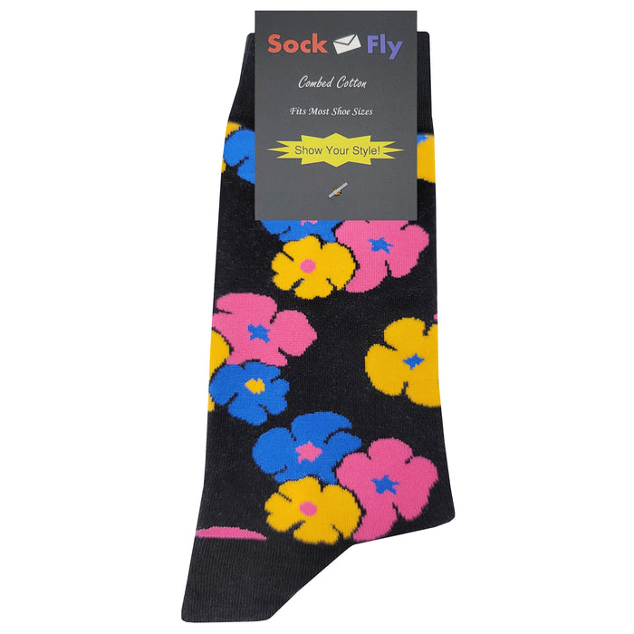 Fun Hawaiian Flower Socks Sockfly 4