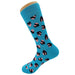 Geometric Heart Blue Socks Sockfly 3