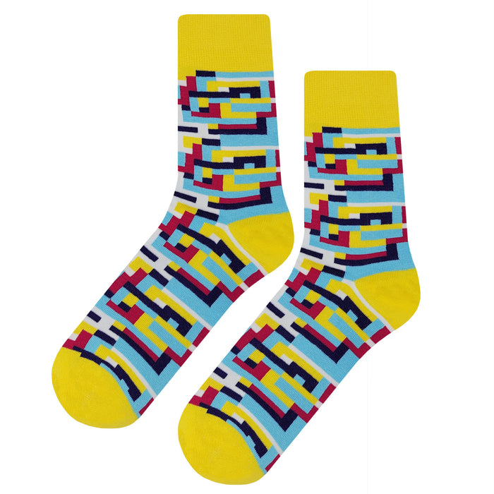 Geometric Painting Socks Sockfly 1