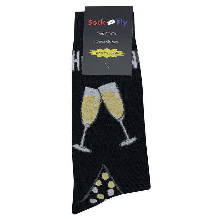 new years eve dress socks ThisWear New Years Gifts Yay Confetti & Cheers Socks Birthday Socks Grad Socks 1-Pair Novelty Crew Socks