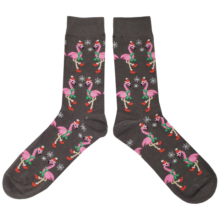 Holiday Flamingo Socks Sockfly 2