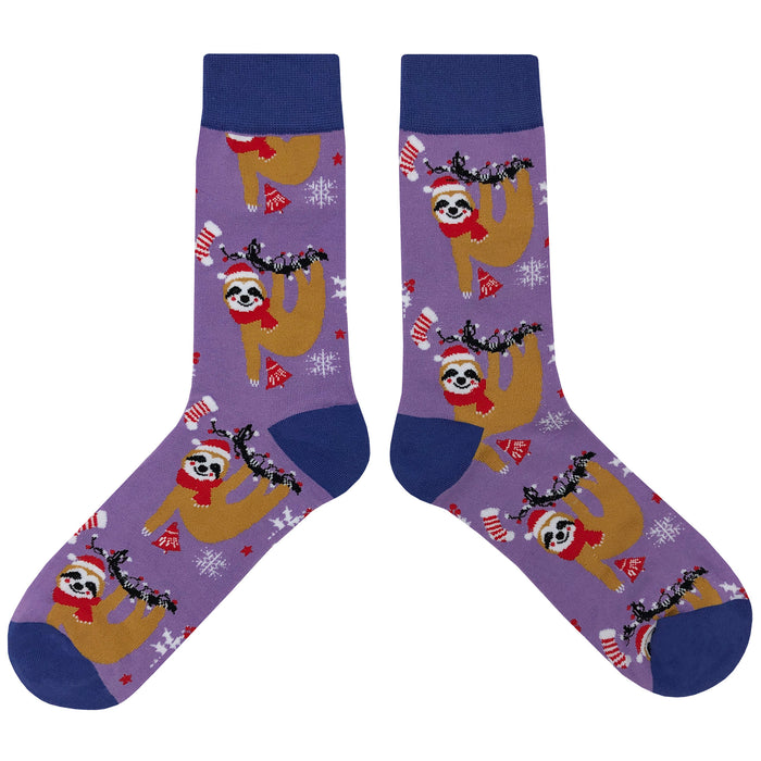 Holiday Sloth Socks Sockfly 2