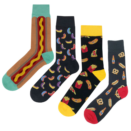Hot Dog Socks 4 Pack Sockfly