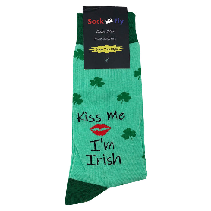 Kiss Me I'm Irish Socks Sockfly 4