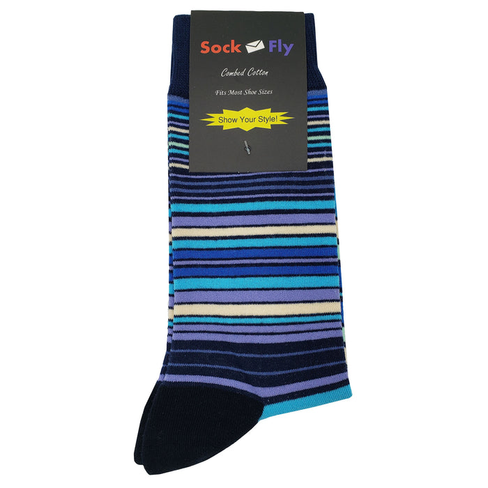 Midnight Vibe Stripe Socks Sockfly 4