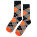 Orange Argyle Socks Sockfly 1