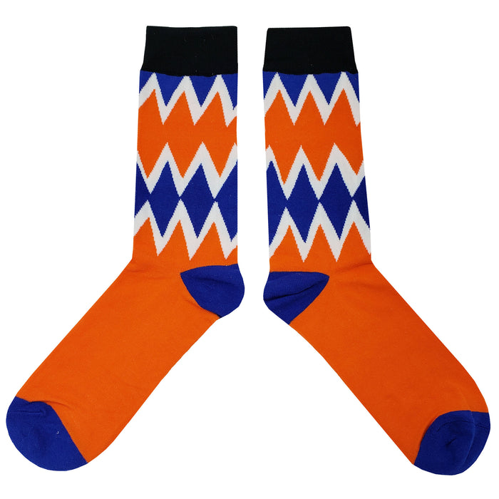 Orange Blue Clash Socks Sockfly 2