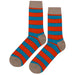Orange Blue Stripe Socks Sockfly 1