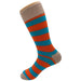 Orange Blue Stripe Socks Sockfly 3
