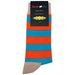 Orange Blue Stripe Socks Sockfly 4
