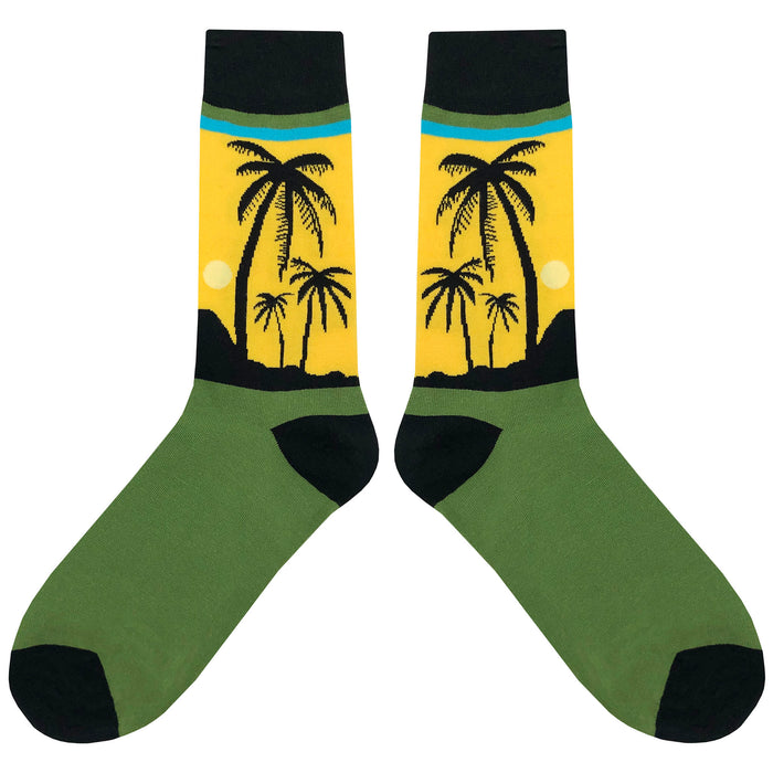 Palm Tree Sunset Socks Sockfly 2