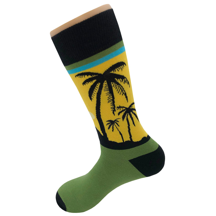 Palm Tree Sunset Socks Sockfly 3