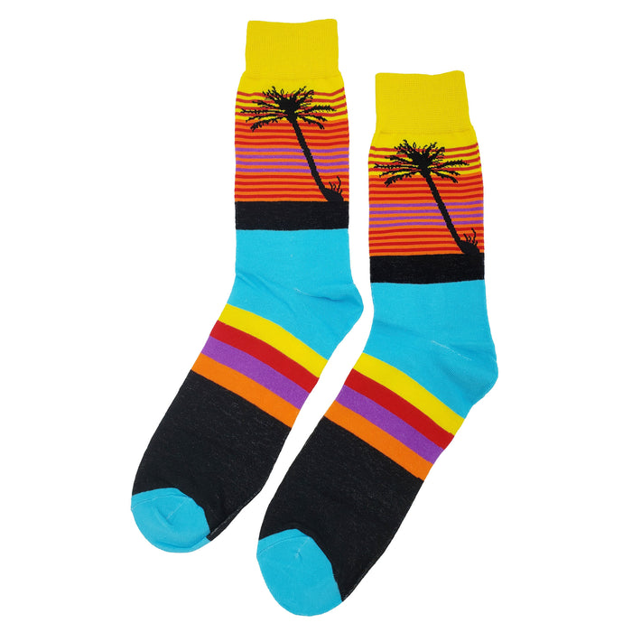 Palm Tree Horizon Socks Sockfly 1