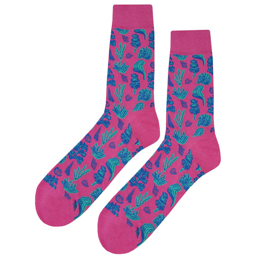 Pink Ocean Floor Socks Sockfly 1