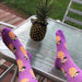 Purple Pineapple Socks Stay Cool