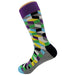 Purple Yellow Diamond Socks Sockfly 3