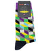 Purple Yellow Diamond Socks Sockfly 4