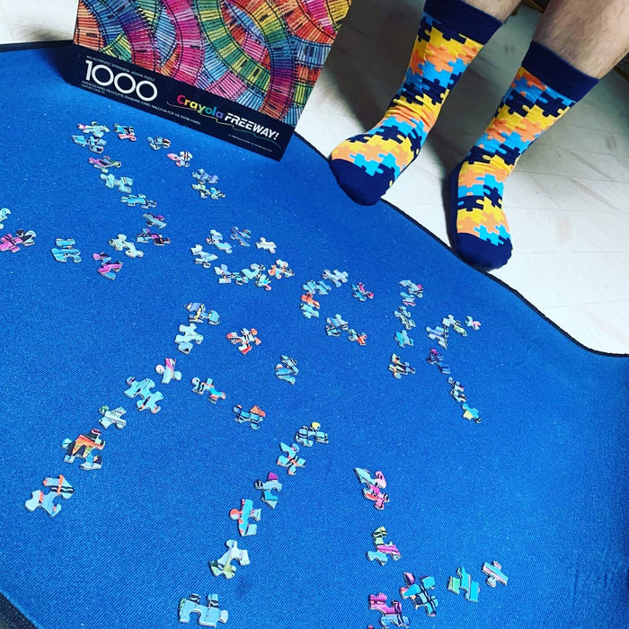 Puzzle Socks Spell Out Sockfly