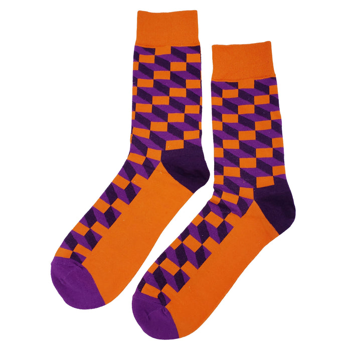 Qbert Orange Socks Sockfly 1