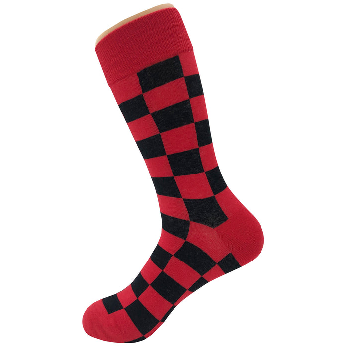 Red Black Checker Socks Sockfly 3