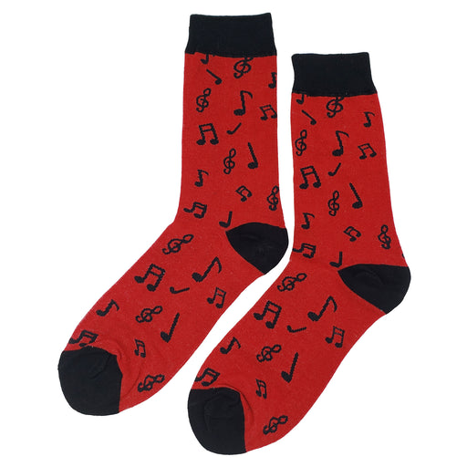 Red Music Socks Sockfly 1