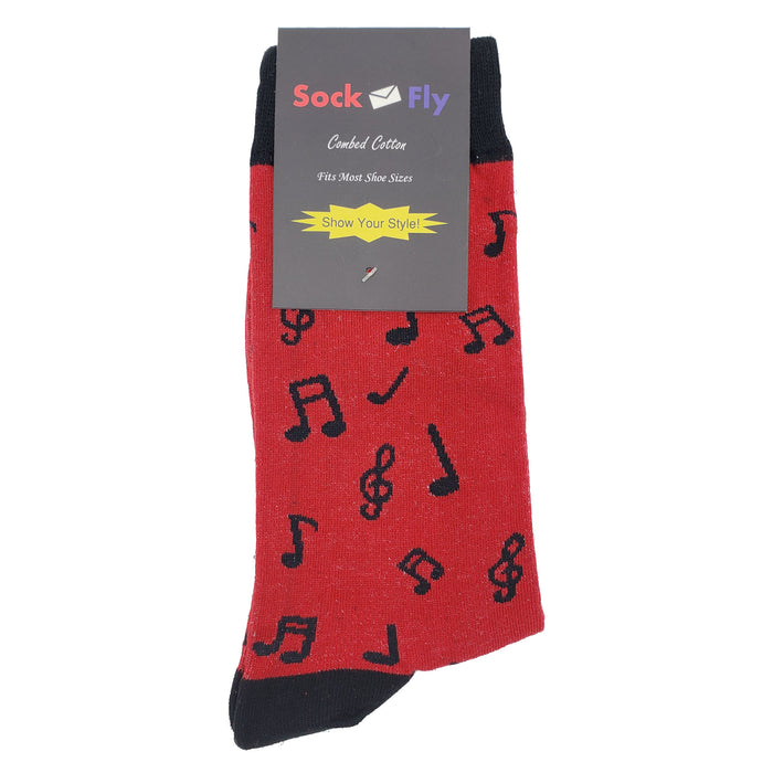 Red Music Socks Sockfly 4