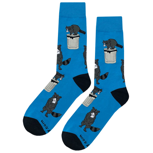 Rustling Raccoon Blue Socks Sockfly 1
