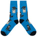 Rustling Raccoon Blue Socks Sockfly 2
