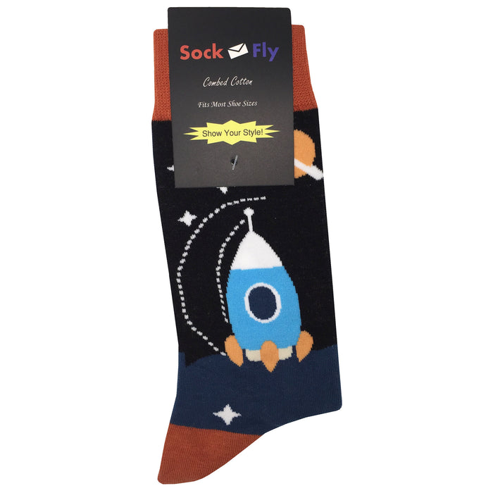 Space Rocket Socks Sockfly 4