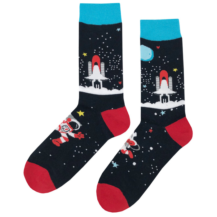 Rocket Socks Client Rocket Socks 4 Pack - Fun and Crazy Socks at Sockfly.com