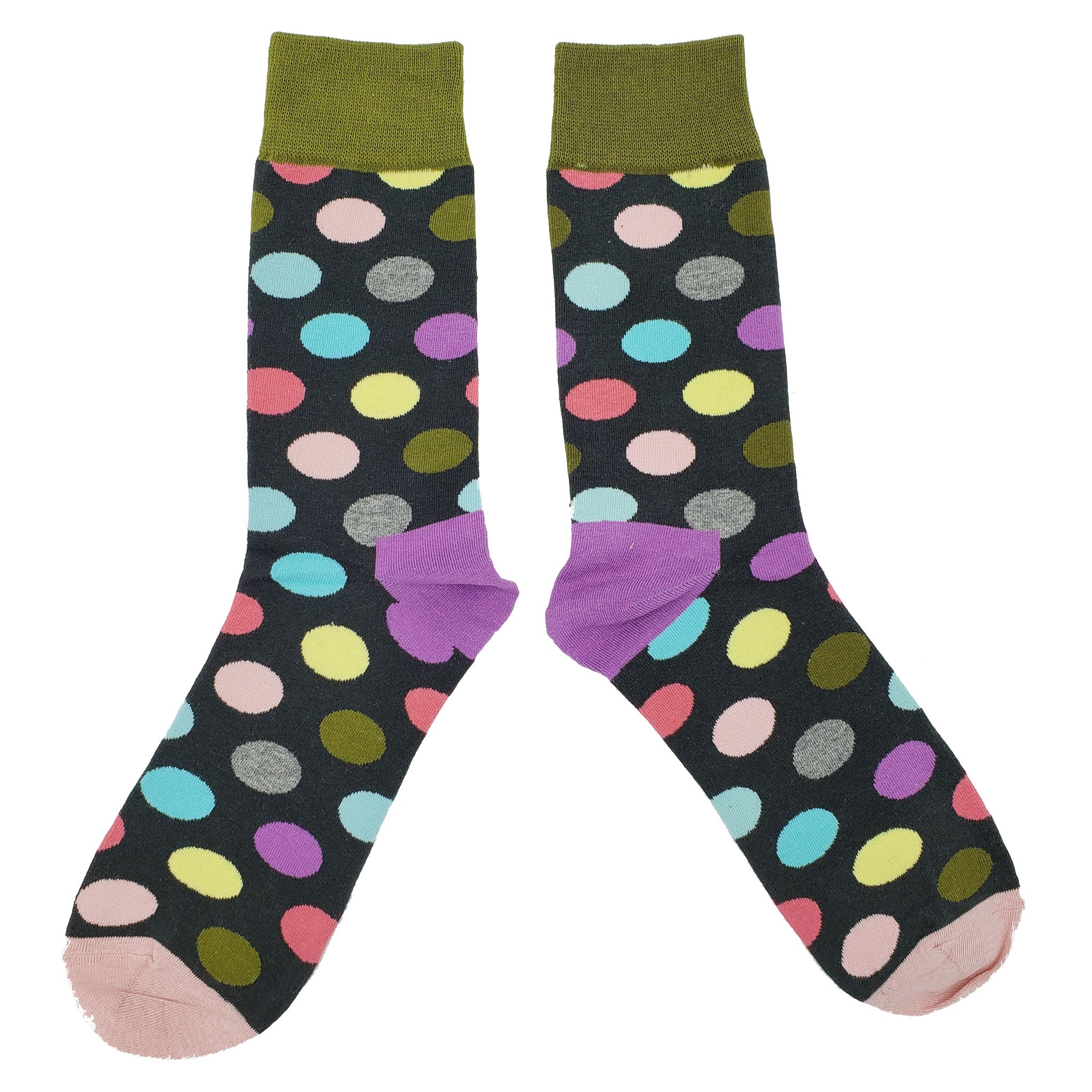 Polka Dot Pattern Socks | Colorful Spots & Dots | Sockfly