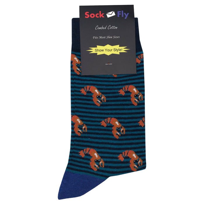 Stripe Lobster Socks Sockfly 4