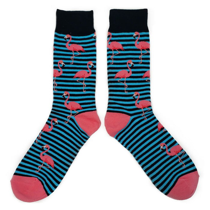 Stripe Flamingo Socks Sockfly 2
