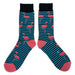 Stripe Flamingo Socks Sockfly 2