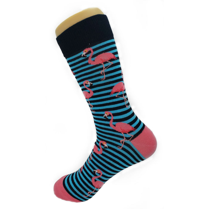 Stripe Flamingo Socks Sockfly 3