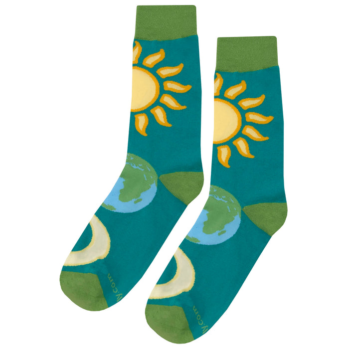Sun Earth Moon Socks Sockfly 1