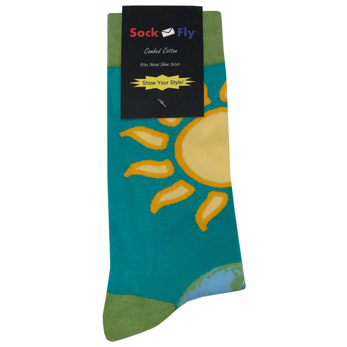 Sun Earth Moon Socks Sockfly 4