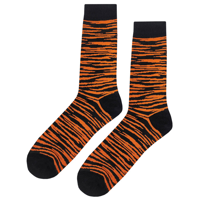 Tiger Socks Over the Calf Crazy Safari Stripes Pattern – MadSportsStuff