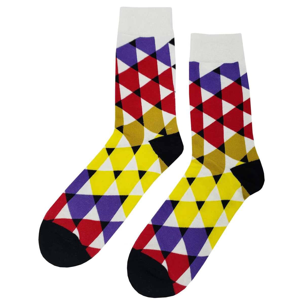 Triangle Fun Socks - Fun and Crazy Socks at Sockfly.com