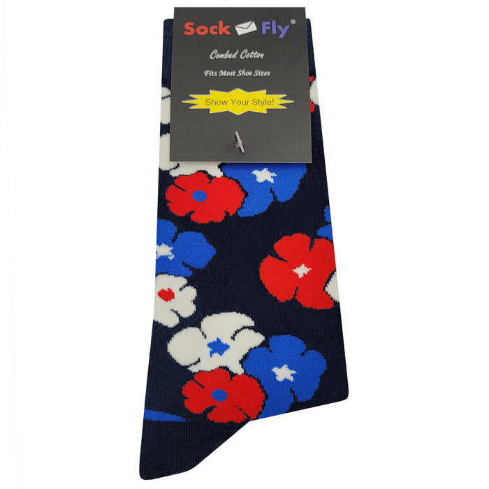 USA Hawaiian Flower Socks Sockfly 4