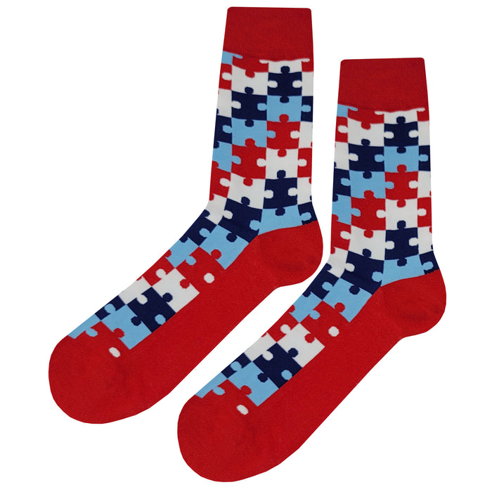 USA Puzzle Socks Sockfly 1