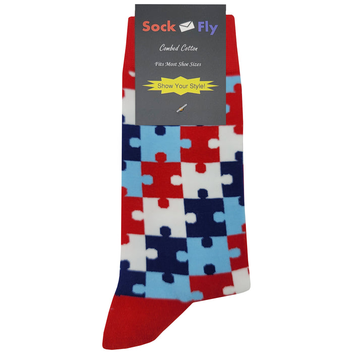 USA Puzzle Socks Sockfly 4